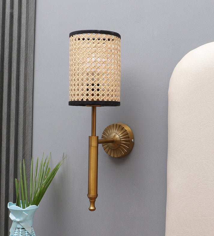 Rattan Wall Lamp for Living Room | Handmade Wall Lamp - Rein