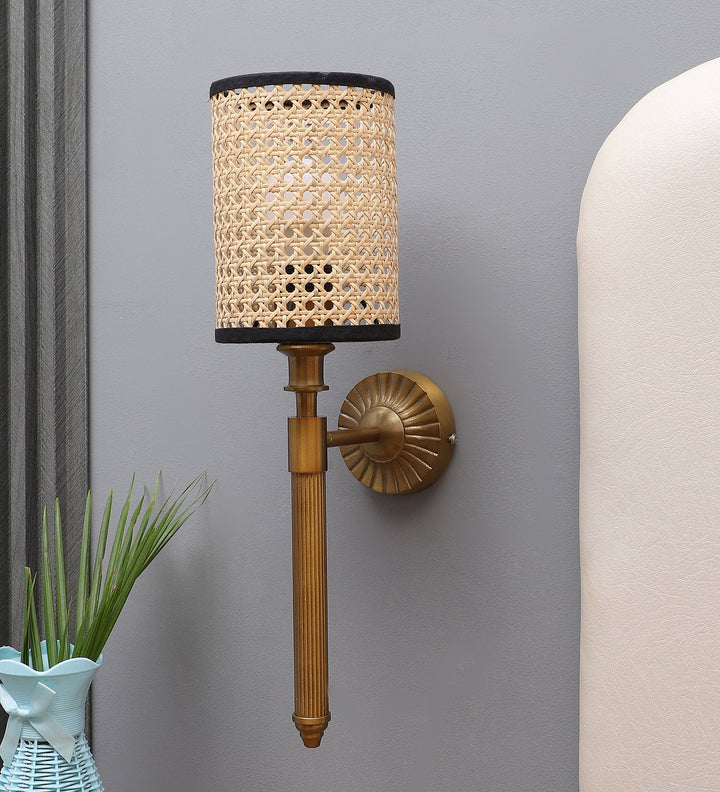 Rattan Wall Lamp for Living Room | Handmade Wall Lamp - Arslan