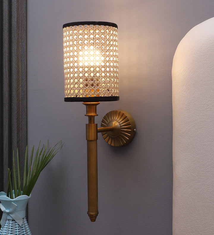 Rattan Wall Lamp for Living Room | Handmade Wall Lamp - Arslan