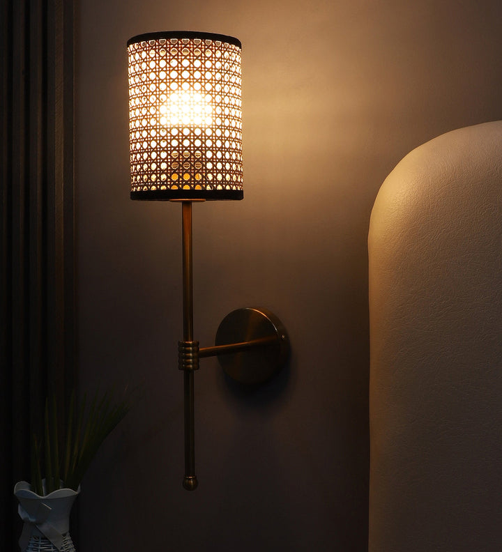 Rattan Wall Lamp for Living Room | Handmade Wall Lamp - Bellnont