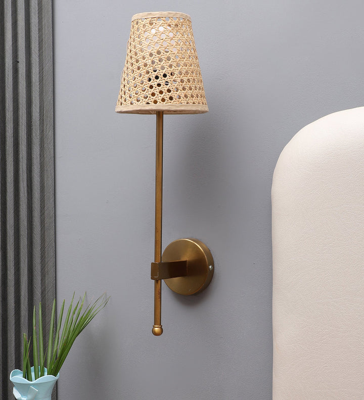 Rattan Wall Lamp for Living Room | Handmade Wall Lamp - Slavia