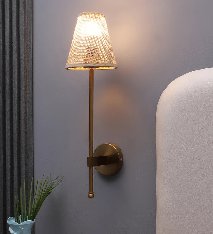 Rattan Wall Lamp for Living Room | Handmade Wall Lamp - Cella