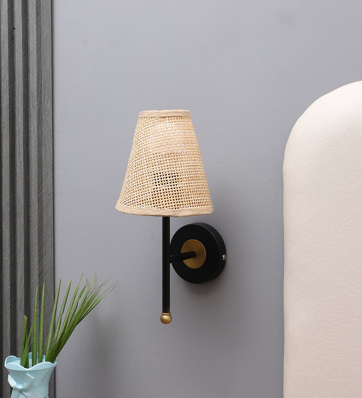 Rattan Wall Lamp for Living Room | Handmade Wall Lamp - Pellham