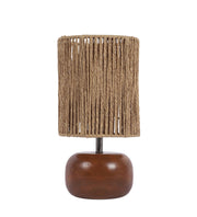 Wooden Table Lamp for Living Room| Table Lamp - Silas by Luxury Rattan Handicrafts 