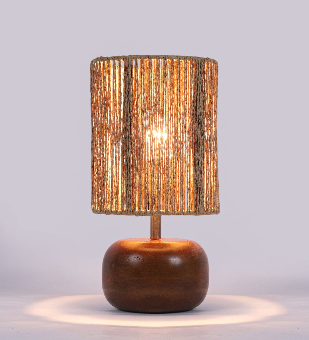 Wooden Table Lamp for Living Room| Table Lamp - Silas by Luxury Rattan Handicrafts 