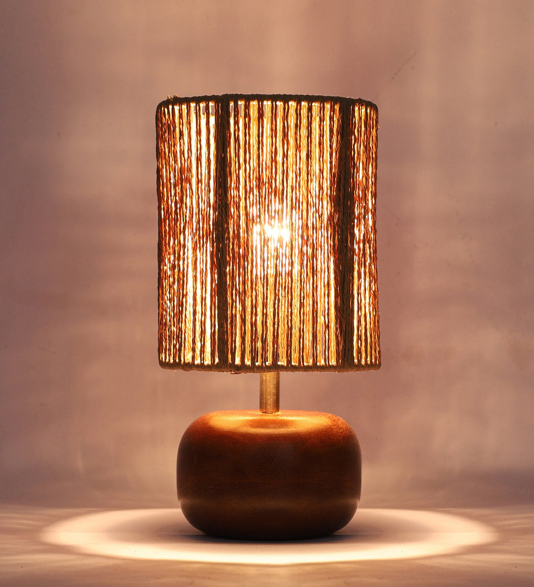 Wooden Table Lamp for Living Room| Table Lamp - Silas by Luxury Rattan Handicrafts 