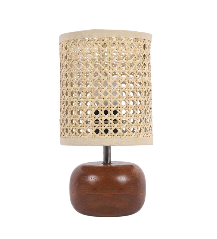 Handwoven Rattan Table Lamp for Cozy Home Décor - Beckett by Luxury Rattan Handicrafts 