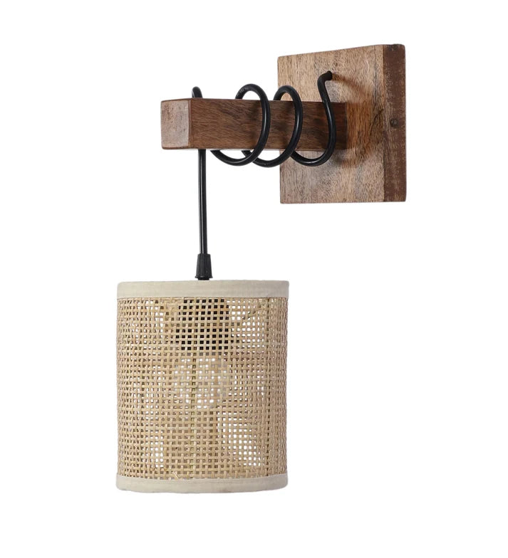 Rattan Wall Lamp for Living Room - Hazel