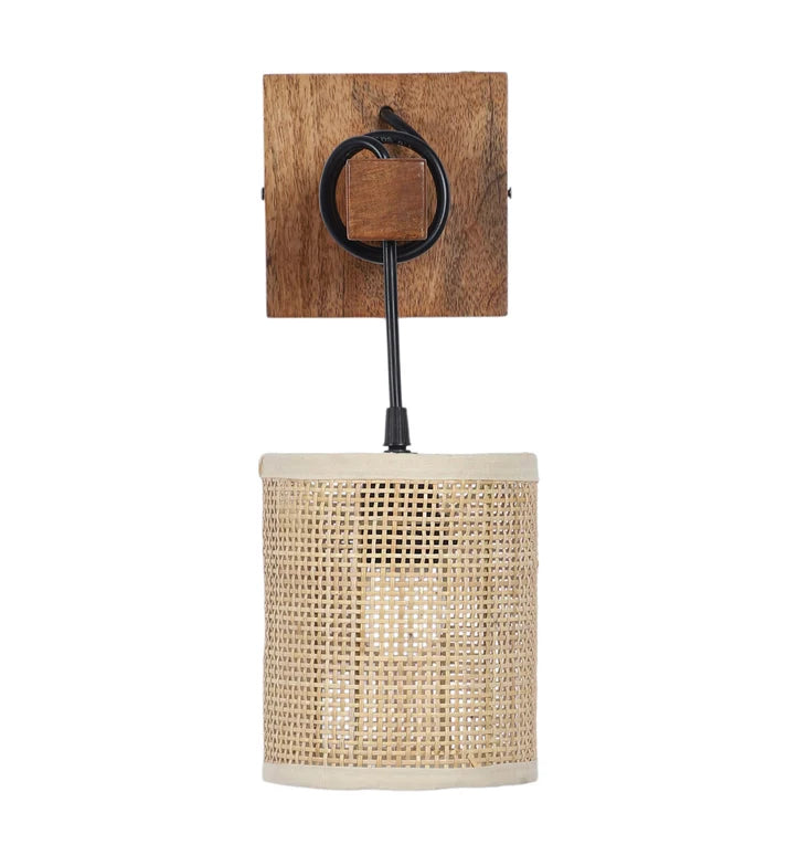 Rattan Wall Lamp for Living Room - Hazel