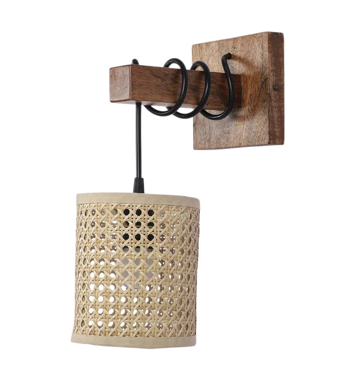 Rattan Wall Lamp for Living Room - Orinfield