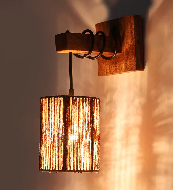 Rattan Wall Lamp for Living Room - Eleanor