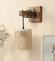 Rattan Wall Lamp for Living Room - Hazel