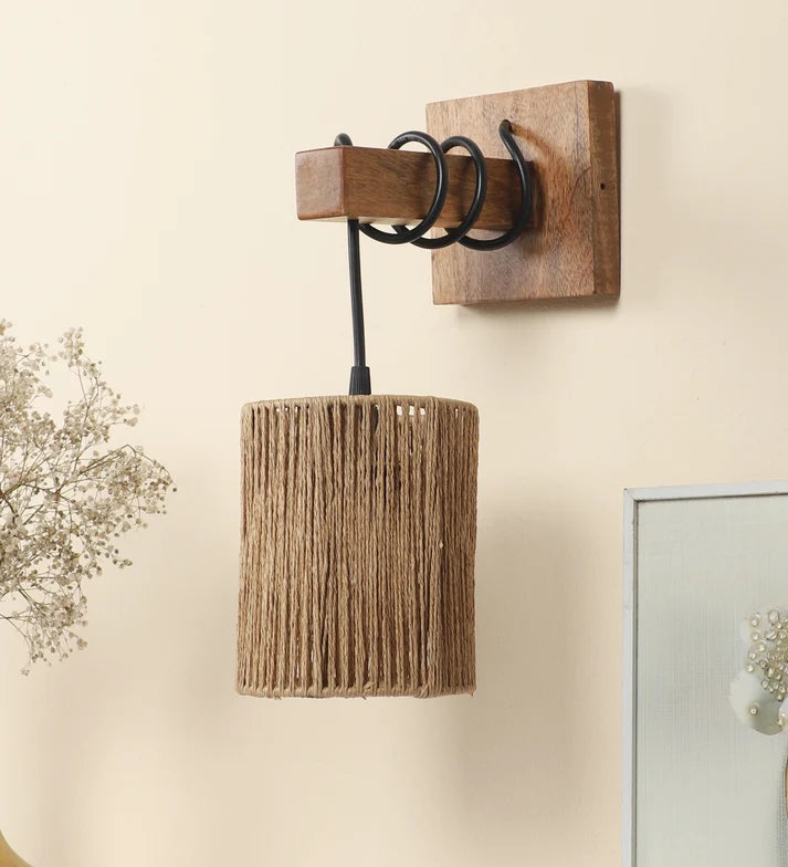 Rattan Wall Lamp for Living Room - Eleanor