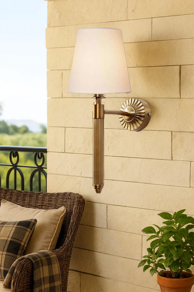 Fabric Wall Light for Bedroom | Contemporary Wall Sconce - Irya