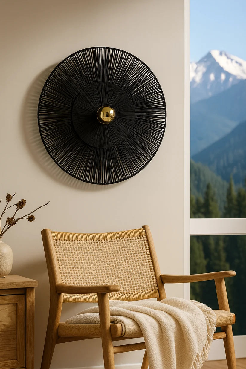 Jute Wall Light for Bedroom | Natural Wall Sconce - Harlow