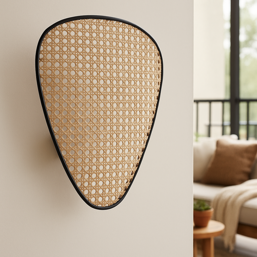 Bamboo Wall Lamp for Bathroom | Wicker Wall Sconce - Noel