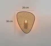 Bamboo Wall Lamp for Bathroom | Wicker Wall Sconce - Noel