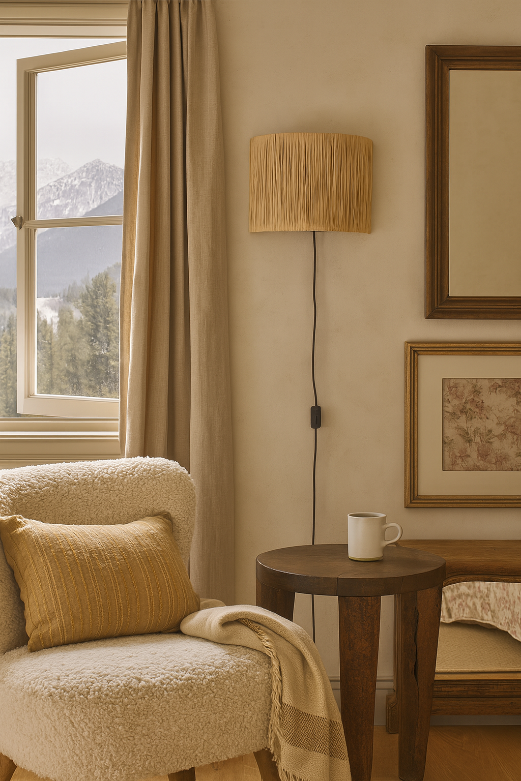 Bamboo Wall lamps For Living Room | Rattan Wall scones | Wicker Wall Lamps | Cane Wall Scones - Kaia by Luxury Rattan Handicrafts  - Image 5