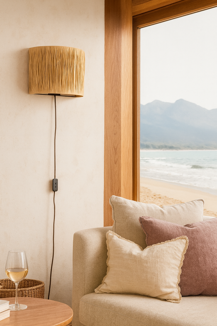 Bamboo Wall lamps For Living Room | Rattan Wall scones | Wicker Wall Lamps | Cane Wall Scones - Kaia by Luxury Rattan Handicrafts  - Image 3