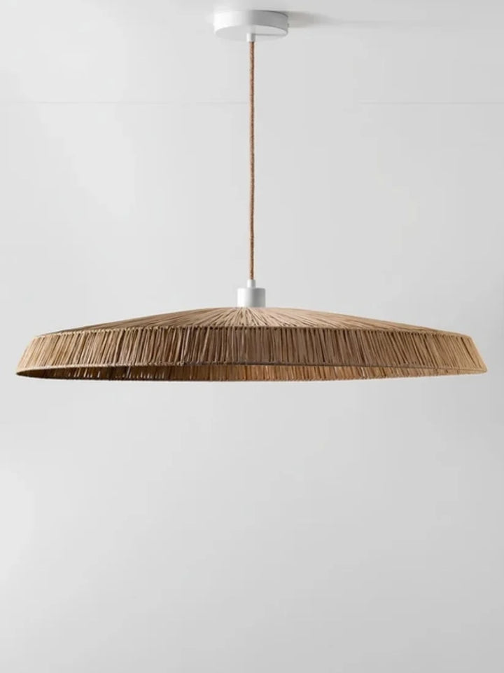 Raffia Hanging Light for Bedroom | Natural Pendant Lamp - Kaia