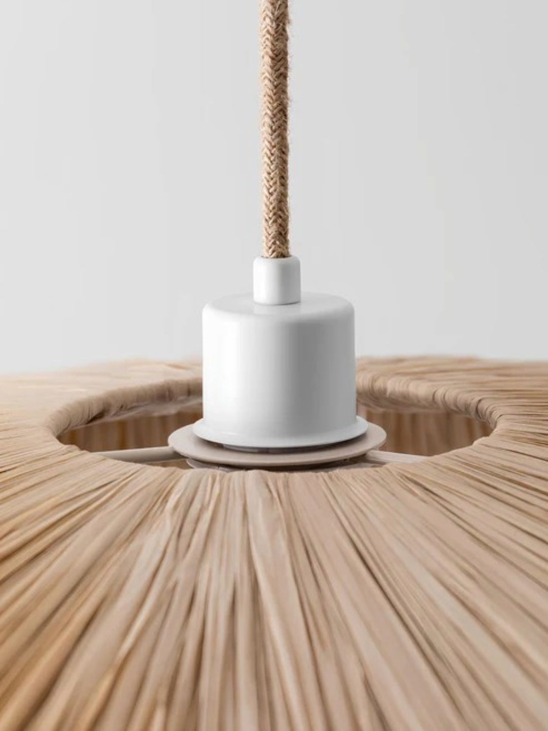 Raffia Hanging Light for Bedroom | Natural Pendant Lamp - Kaia