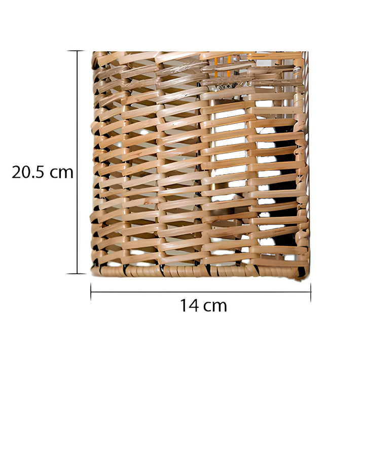 Rattan Wall Sconce for Bedroom | Bamboo Wall Light - Larisa