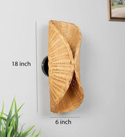 Wicker Wall Sconce for Kitchen | Rattan Wall Lamp- Ivesonby