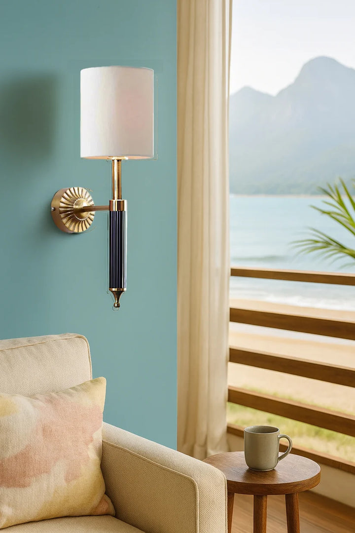 Minimalist Wall Lamp for Study Room | Fabric Wall Light - Dashiell