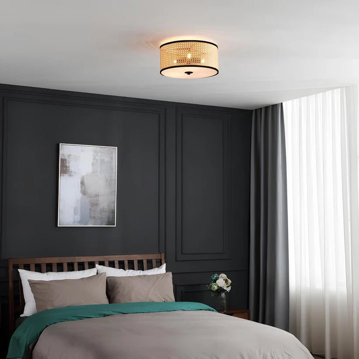 Wicker Pendant Light for Living Room - Jevalon