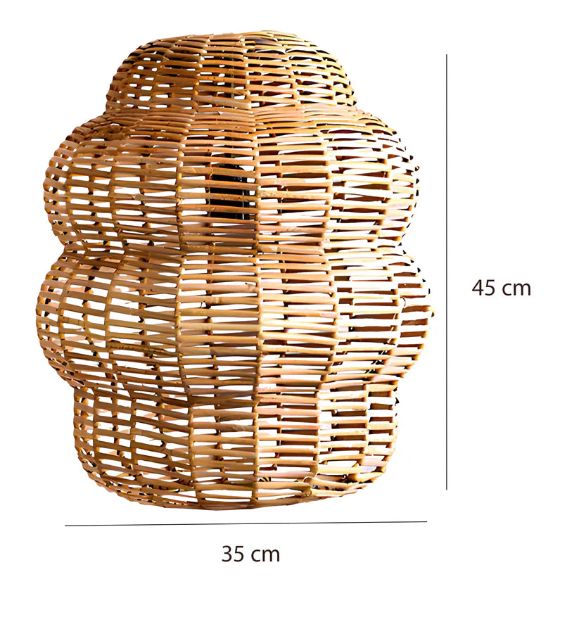 Bamboo Hanging Light for Living Room | Rattan Pendant Lamp - Uri