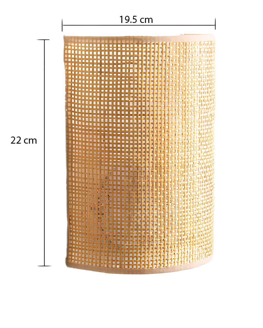 Wicker Wall Lamp for Kitchen | Cane Wall Light - Yaelen