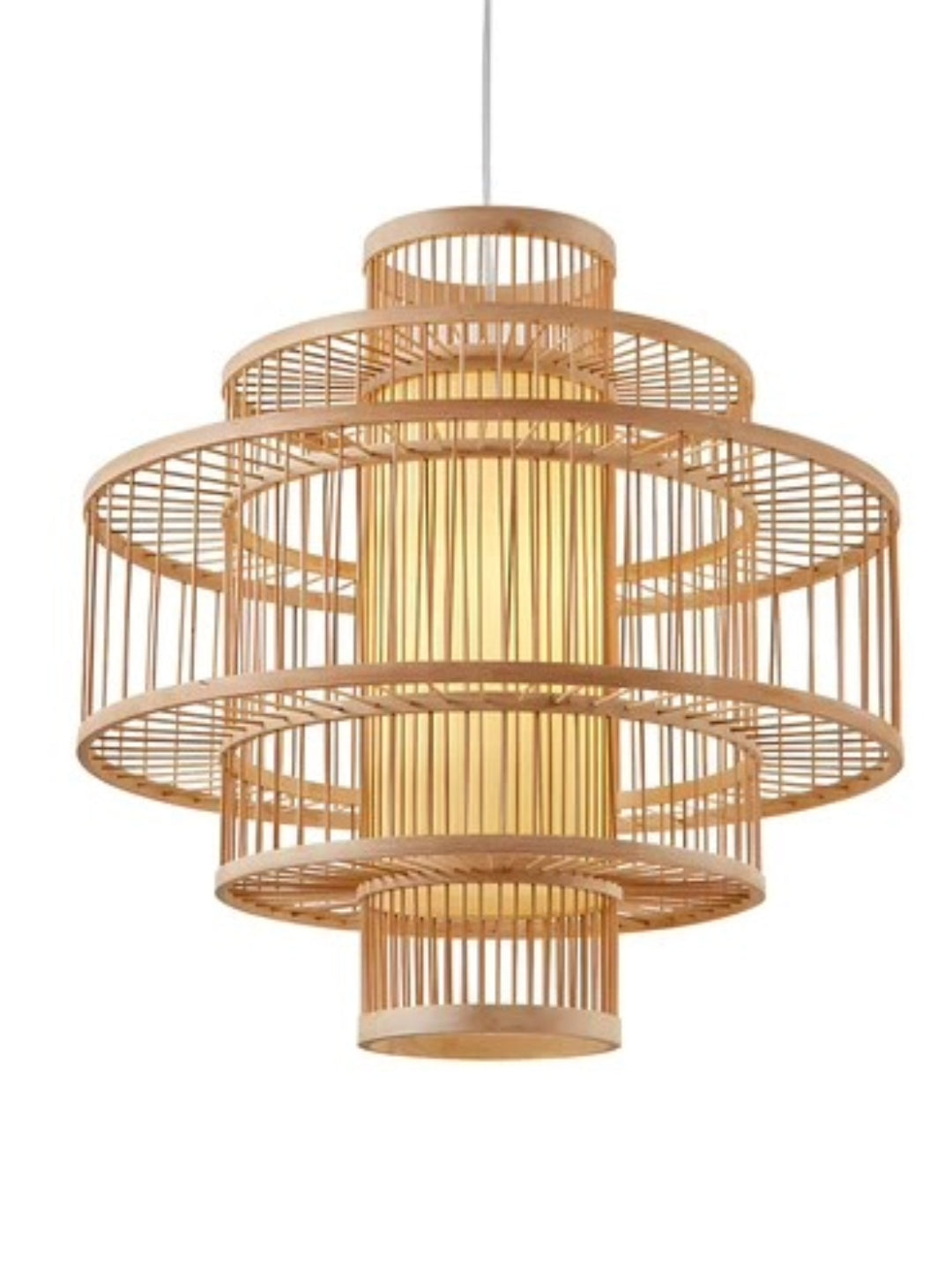 Bamboo Pendant Light for Living Room - Navya by Luxury Rattan Handicrafts 