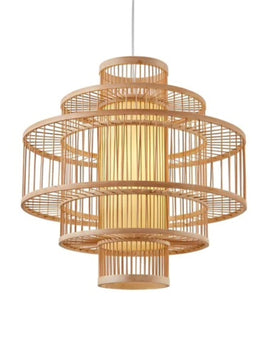 Bamboo Pendant Light for Living Room - Navya by Luxury Rattan Handicrafts 