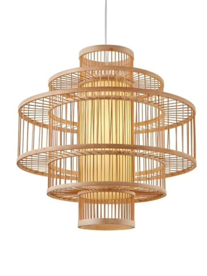 Bamboo Pendant Light for Living Room - Navya by Luxury Rattan Handicrafts 