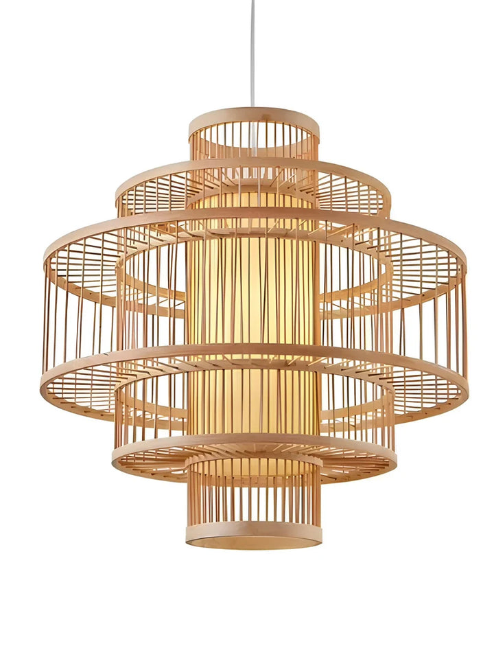 Wicker Pendant Light for Living Room - Nez
