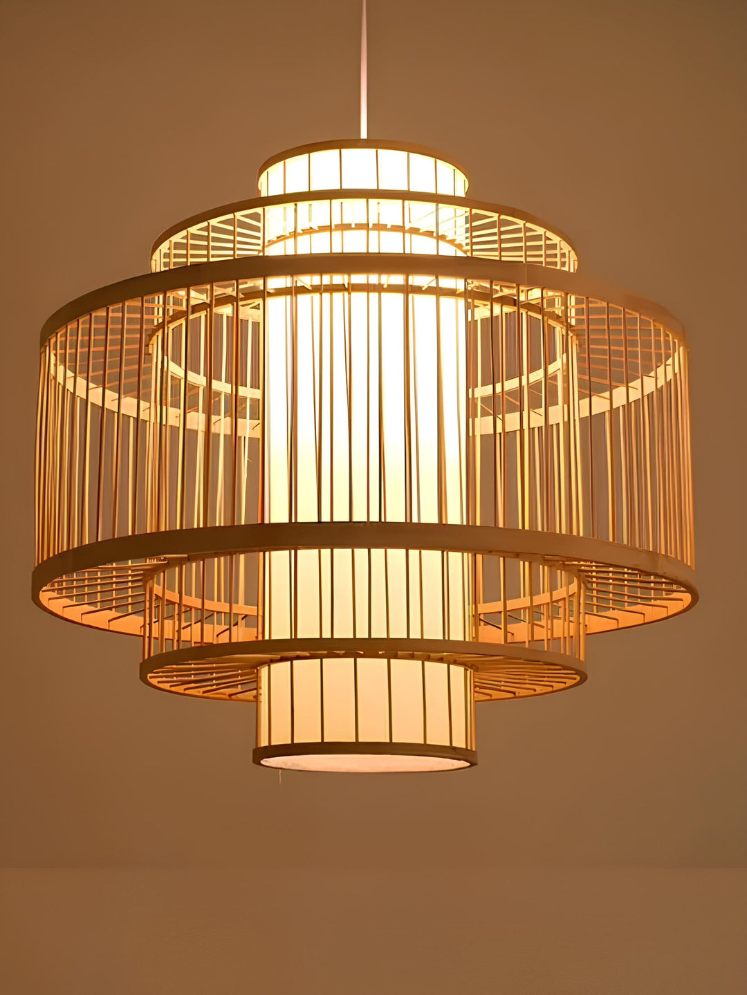 Wicker Pendant Light for Living Room - Nez
