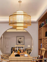 Bamboo Pendant Light for Living Room - Navya by Luxury Rattan Handicrafts 