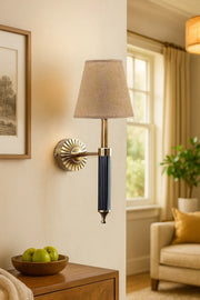 Art Deco Wall Sconce for Living Room | Modern Fabric Lamp - Adan