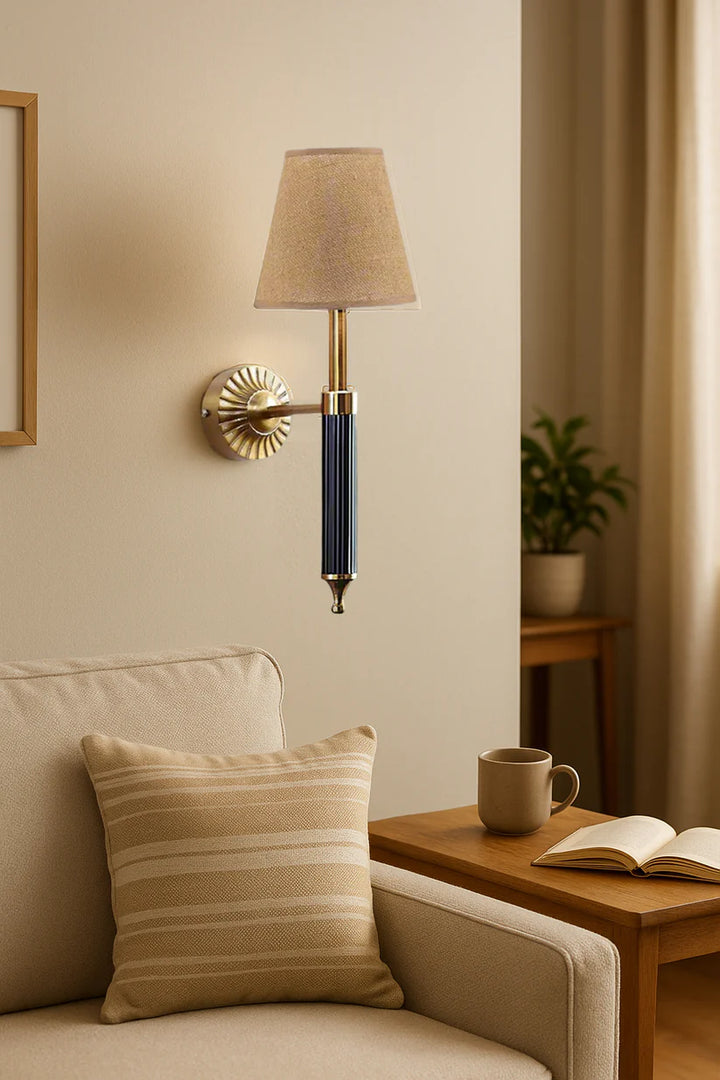 Art Deco Wall Sconce for Living Room | Modern Fabric Lamp - Adan