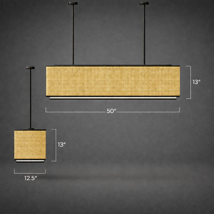 Bamboo Pendant Light for Living Room | Handmade Pendant Light - JEMMA by Luxury Rattan Handicrafts 