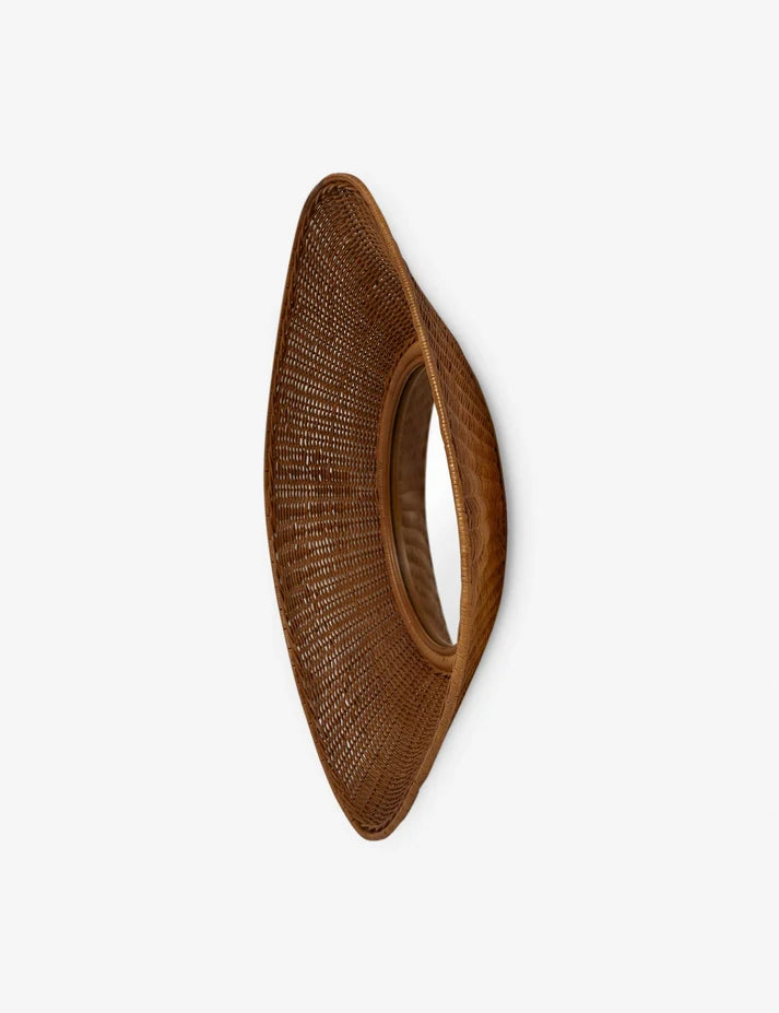 Rattan Wall Mirror for Living Room - Jerricston