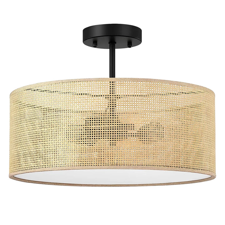 Wicker Pendant Light for Living Room - Saberiyas