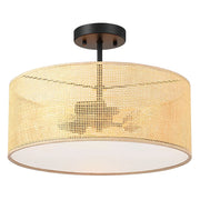 Wicker Pendant Light for Living Room - Saberiyas