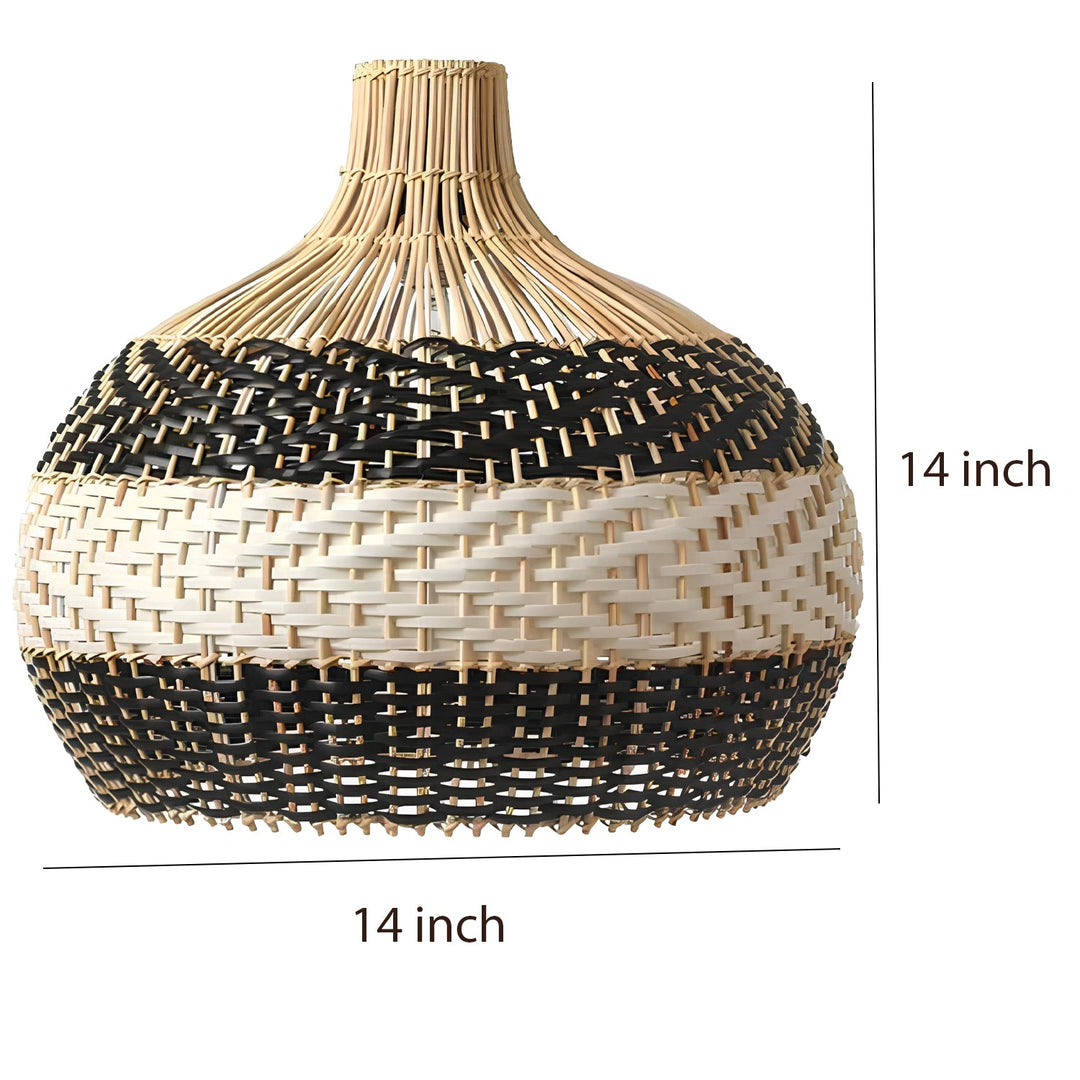 Bamboo Hanging Light for Bedroom | Cane Pendant Lamp - Orion