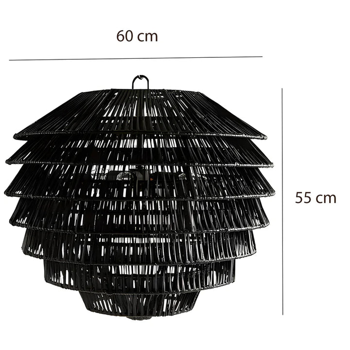 Bamboo Chandelier for Drawing Room | Cane Hanging Light - Beckett
