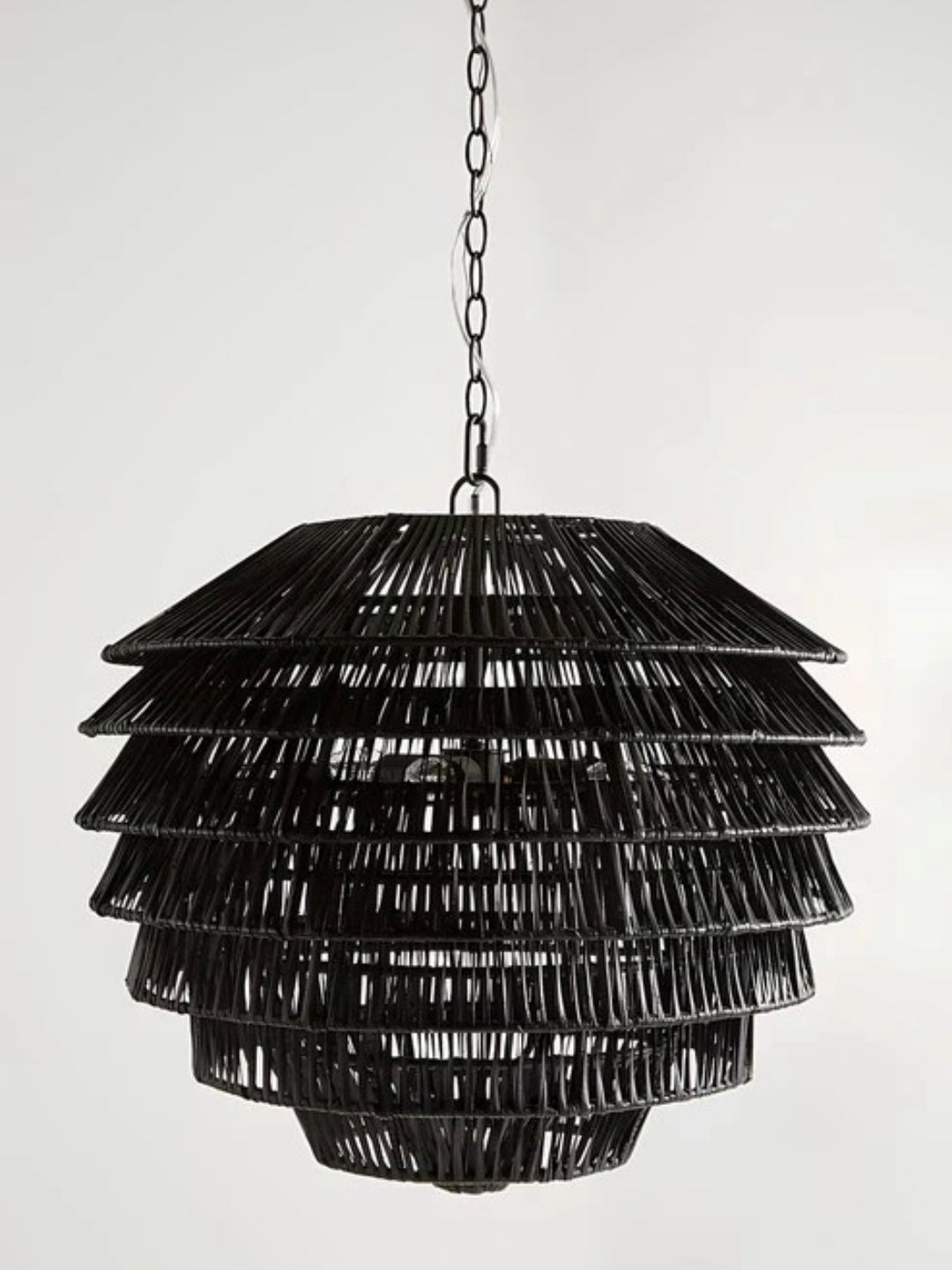 Bamboo Chandelier for Drawing Room | Cane Hanging Light - Beckett
