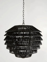 Bamboo Chandelier for Drawing Room | Cane Hanging Light - Beckett