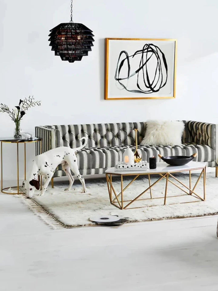 Bamboo Chandelier for Drawing Room | Cane Hanging Light - Beckett