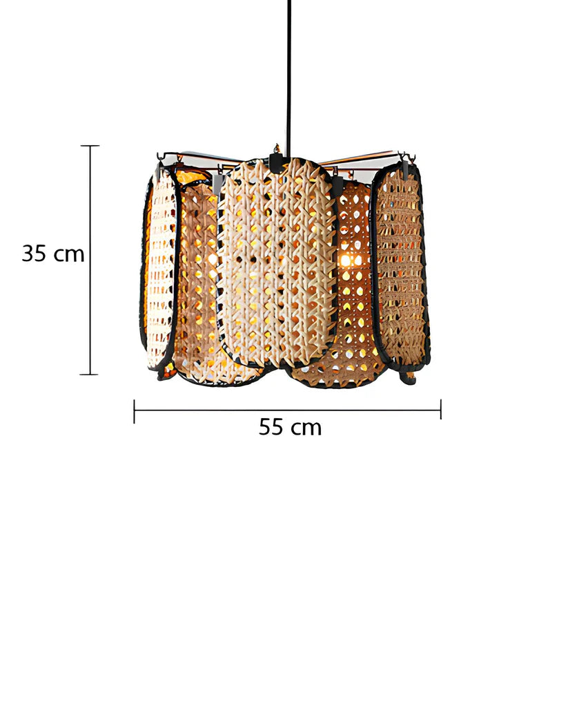 Bamboo Hanging Light for Kitchen | Rattan Pendant Lamp - Knox