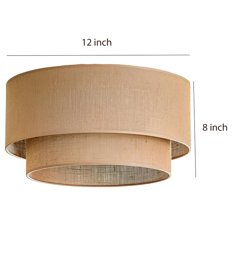 Jute Ceiling Light for Dining Room | Natural Hanging Lamp - Emric